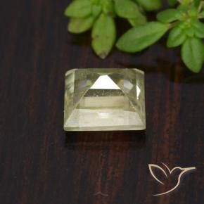 Diaspro cangiante Giallo molto chiaro naturale da 1.01 ct, Quadrato, VS