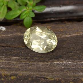 Diasporo cangiante naturale giallo da 0,95 ct, taglio ovale, VS