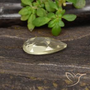 Diaspro cangiante Giallo caldo naturale da 0.82 ct, Forma a pera, VVS-VS
