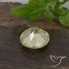 Diaspro cangiante Giallo chiaro naturale da 0.68 ct, Rotondo, VS