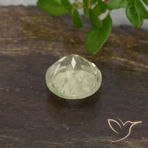 Diaspro cangiante Giallo chiaro naturale da 0.65 ct, Rotondo, VS