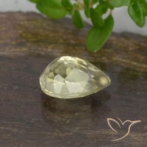Diaspro cangiante Giallo chiaro naturale da 0.69 ct, Forma a pera, VVS-VS