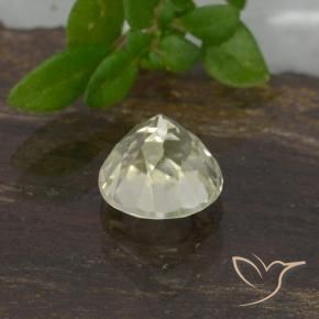 Diaspro cangiante Giallo pallido naturale da 0.70 ct, Rotondo, VVS-VS