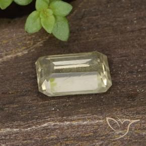 Diaspro cangiante Giallo chiaro naturale da 0.72 ct, Ottagonale / Taglio smeraldo, VVS-VS
