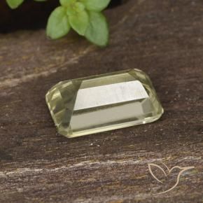 Diaspro cangiante Giallo chiaro naturale da 0.87 ct, Ottagonale / Taglio smeraldo, VVS-VS