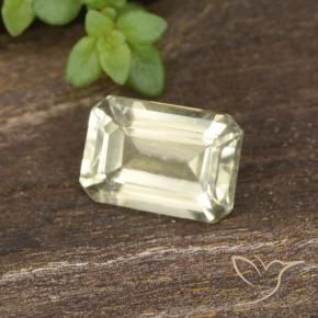 Diaspro cangiante Giallo chiaro naturale da 0.73 ct, Ottagonale / Taglio smeraldo, VVS-VS