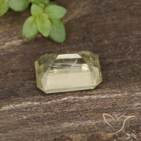 Diaspro cangiante Giallo molto chiaro naturale da 0.73 ct, Ottagonale / Taglio smeraldo, VVS-VS