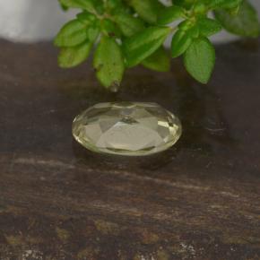 Diasporo cangiante naturale giallo da 0,50 ct, taglio ovale, VVS-VS