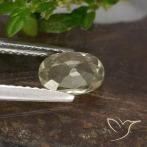 Diaspro cangiante Giallo molto chiaro naturale da 0.66 ct, Ovale, VVS-VS