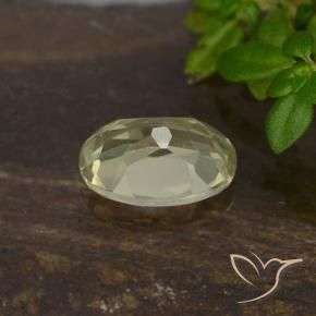 Diaspro cangiante Giallo chiaro naturale da 0.65 ct, Ovale, VVS-VS