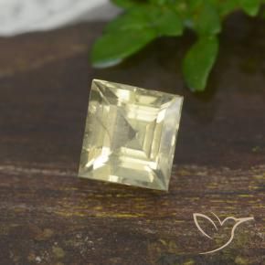 Diaspro cangiante Giallo chiaro naturale da 0.82 ct, Quadrato, VS