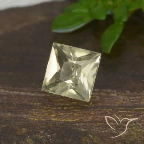 Diaspro cangiante Giallo chiaro naturale da 0.50 ct, Quadrato, VS