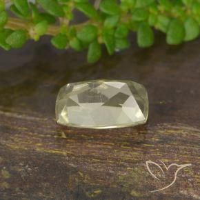 Diaspro cangiante Giallo pallido naturale da 0.75 ct, Cuscino, VVS-VS