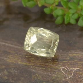 Diaspro cangiante Giallo chiaro naturale da 0.83 ct, Cuscino, VVS-VS