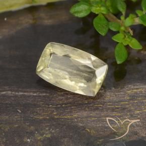 Diaspro cangiante Giallo molto chiaro naturale da 0.78 ct, Cuscino, VS-SI