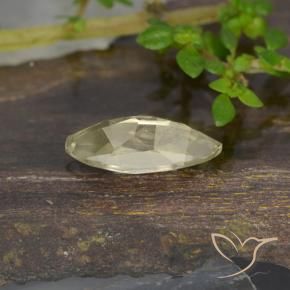 Diaspro cangiante Giallo molto pallido naturale da 0.85 ct, Taglio marquise, VVS-VS