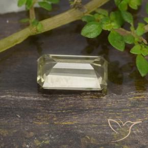 Diaspro cangiante Giallo pallido naturale da 0.91 ct, Ottagonale / Taglio smeraldo, VVS-VS