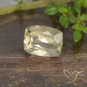 Diaspro cangiante Giallo molto chiaro naturale da 0.94 ct, Cuscino, VS