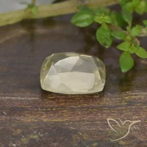 Diaspro cangiante Giallo molto chiaro naturale da 0.94 ct, Cuscino, VS
