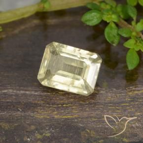 Diaspro cangiante Giallo molto chiaro naturale da 0.85 ct, Ottagonale / Taglio smeraldo, VS