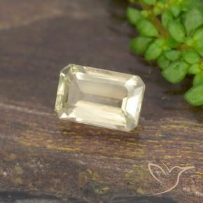 Diaspro cangiante Giallo chiaro naturale da 0.69 ct, Ottagonale / Taglio smeraldo, VS