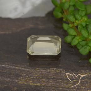 Diaspro cangiante Giallo chiaro naturale da 0.67 ct, Ottagonale / Taglio smeraldo, VVS-VS