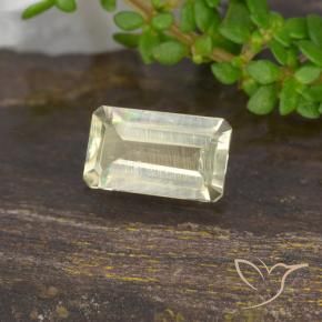 Diaspro cangiante Giallo molto pallido naturale da 0.61 ct, Ottagonale / Taglio smeraldo, VS