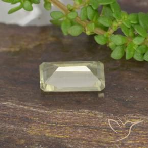 Diaspro cangiante Giallo molto pallido naturale da 0.61 ct, Ottagonale / Taglio smeraldo, VS