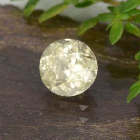 Diasporo cangiante naturale giallo da 0,86 ct, taglio rotondo, VS