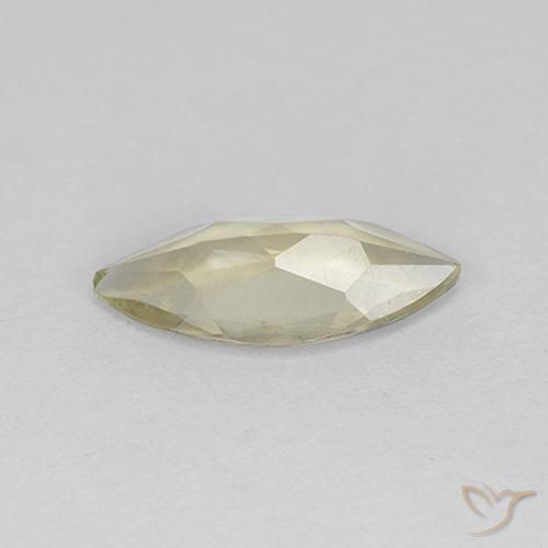 Diaspro cangiante Giallo pallido naturale da 0.79 ct, Taglio marquise, VS