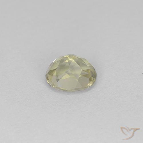 Diaspro cangiante Giallo chiaro naturale da 0.65 ct, Ovale, VS