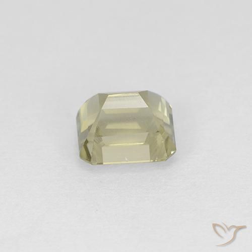 Diaspro cangiante Giallo pallido naturale da 1.07 ct, Ottagonale / Taglio smeraldo, VS