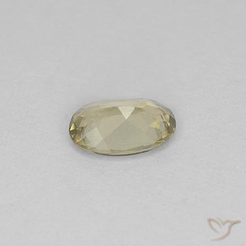 Diaspro cangiante Giallo chiaro naturale da 0.61 ct, Ovale, VS