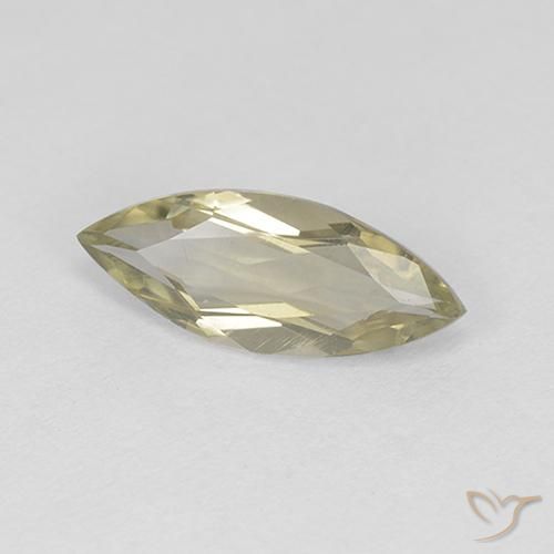 Diaspro cangiante Giallo chiaro naturale da 0.90 ct, Taglio marquise, VVS-VS