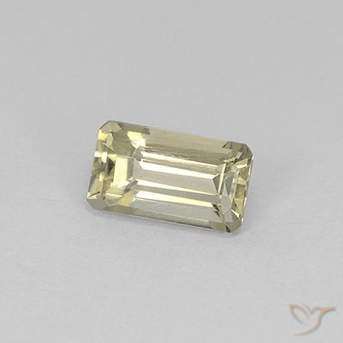 Diaspro cangiante Giallo chiaro naturale da 0.91 ct, Ottagonale / Taglio smeraldo, VS