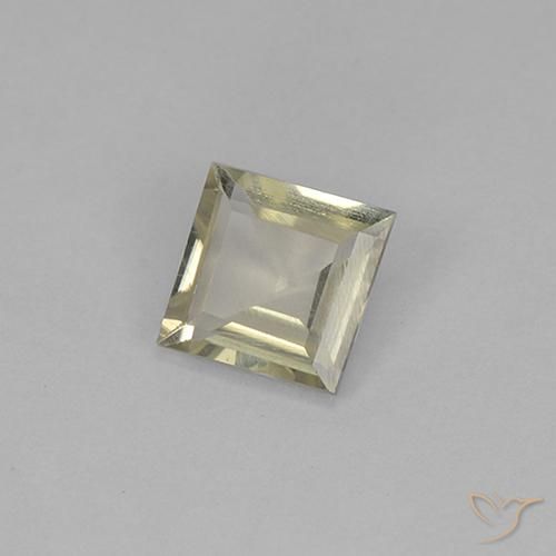 Diaspro cangiante Giallo pallido naturale da 0.78 ct, Quadrato, VS