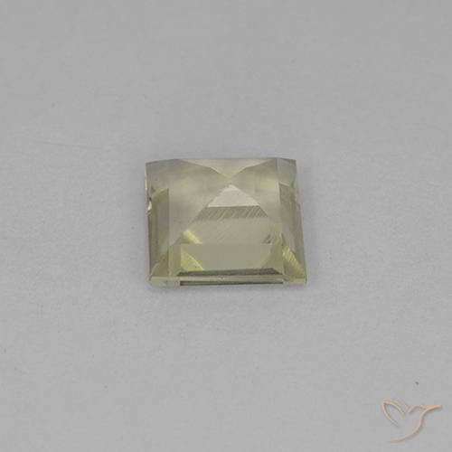 Diaspro cangiante Giallo pallido naturale da 0.78 ct, Quadrato, VS