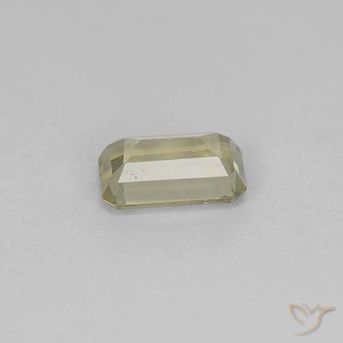 Diaspro cangiante Giallo chiaro naturale da 0.79 ct, Ottagonale / Taglio smeraldo, VVS-VS