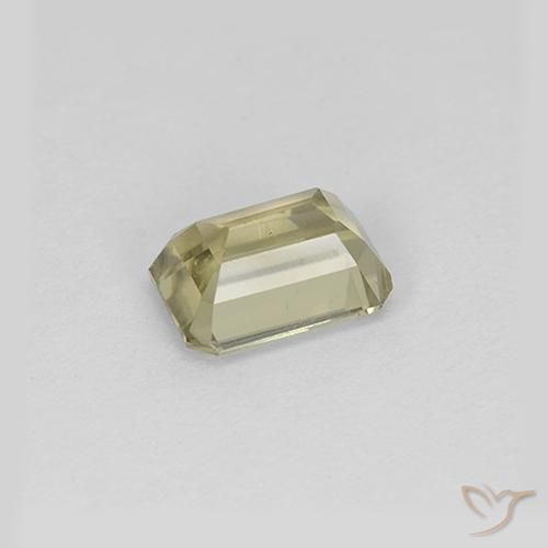 Diaspro cangiante Giallo chiaro naturale da 1.03 ct, Ottagonale / Taglio smeraldo, VS
