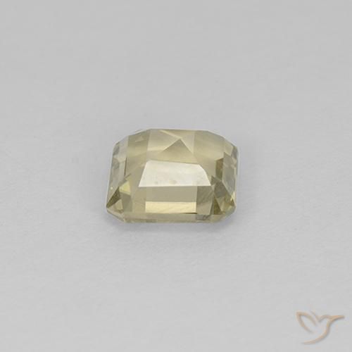 Diaspro cangiante Giallo chiaro naturale da 0.99 ct, Ottagonale / Taglio smeraldo, VS