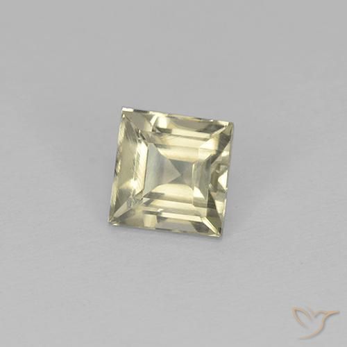 Diaspro cangiante Giallo molto pallido naturale da 0.94 ct, Quadrato, VS