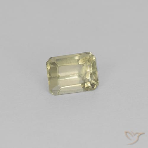 Diaspro cangiante Giallo chiaro naturale da 0.79 ct, Ottagonale / Taglio smeraldo, VS