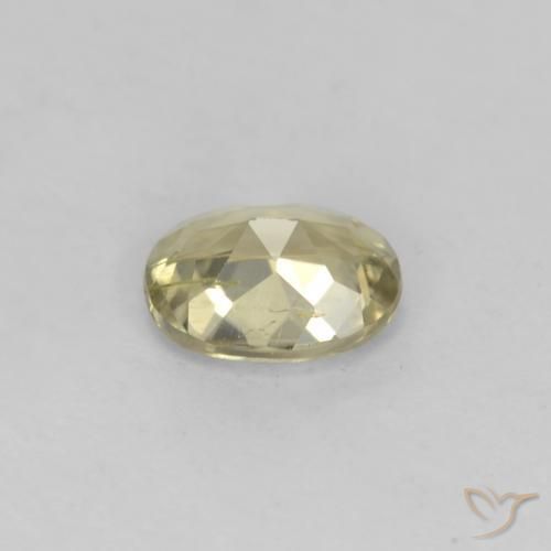 Diaspro cangiante Giallo morbido naturale da 0.67 ct, Ovale, VS