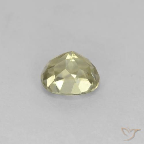 Diaspro cangiante Giallo Beige naturale da 0.72 ct, Ovale, VS