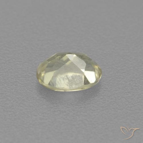 Diaspro cangiante Giallo chiaro naturale da 0.48 ct, Ovale, VS