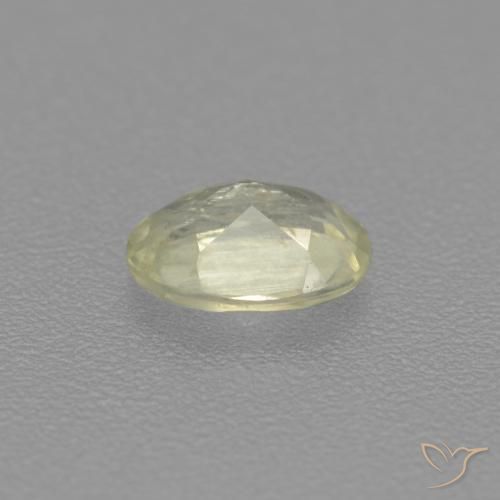 Diaspro cangiante Giallo pallido naturale da 0.47 ct, Ovale, VS