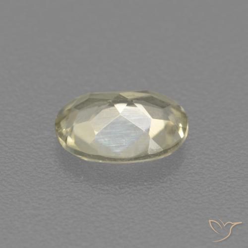 Diaspro cangiante Giallo chiaro naturale da 0.58 ct, Ovale, VS
