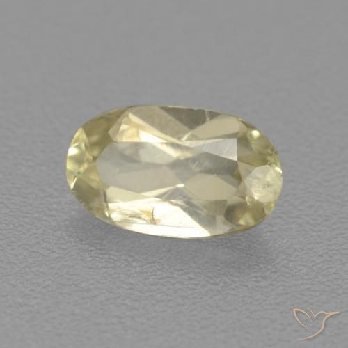 Diaspro cangiante Giallo morbido naturale da 0.70 ct, Ovale, VS
