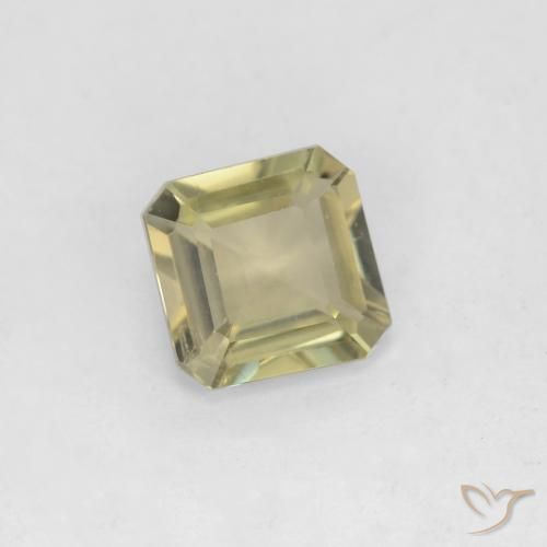 Diaspro cangiante Giallo morbido naturale da 0.69 ct, Ottagonale / Taglio smeraldo, VS