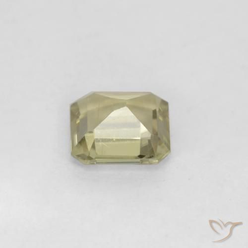Diaspro cangiante Giallo morbido naturale da 0.69 ct, Ottagonale / Taglio smeraldo, VS